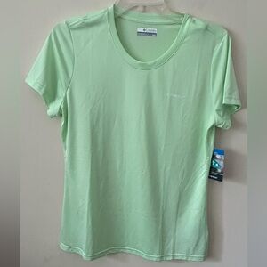 Columbia Women's Hike SS Crew OmniWick Green Shortsleeved Shirt‎ Size Medium